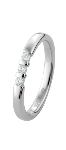 530130-Y520-001 | Memoirering Nordhorn 530130 600 Platin, Brillant 0,090 ct H-SI∅ Stein 2,0 mm 100% Made in Germany   762.- EUR   
